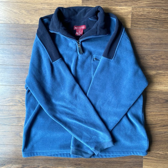 Nevada zip up blue sweater, XL relaxed baggy fit for cold weather. - Picture 1 of 6